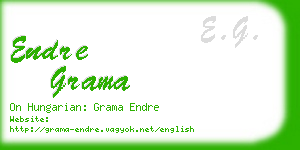 endre grama business card